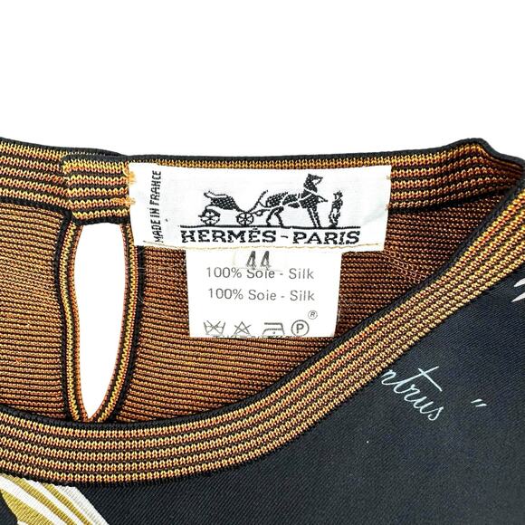 Hermès Vintage Silk Bird Top - Picture 8 of 10